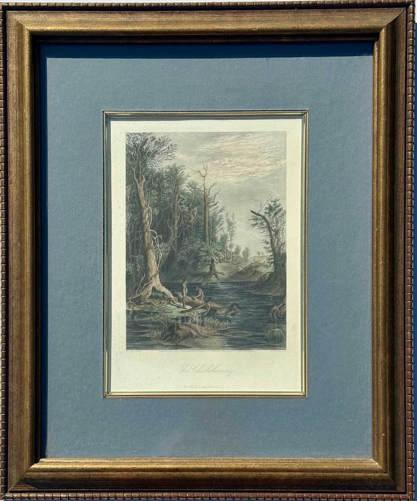 Chicahominy, Virginia Original framed print, 1872