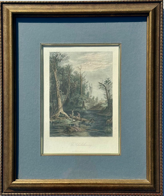 Chicahominy, Virginia Original framed print, 1872