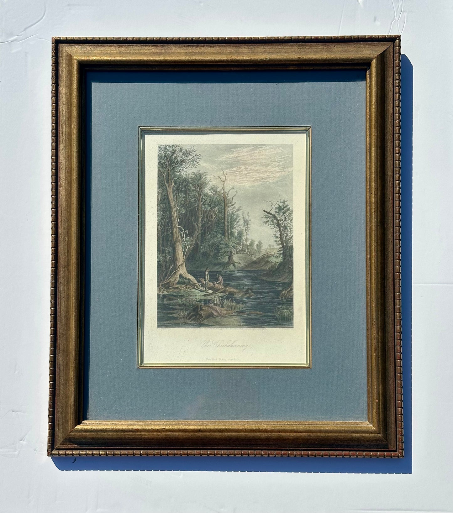 Chicahominy, Virginia Original framed print, 1872