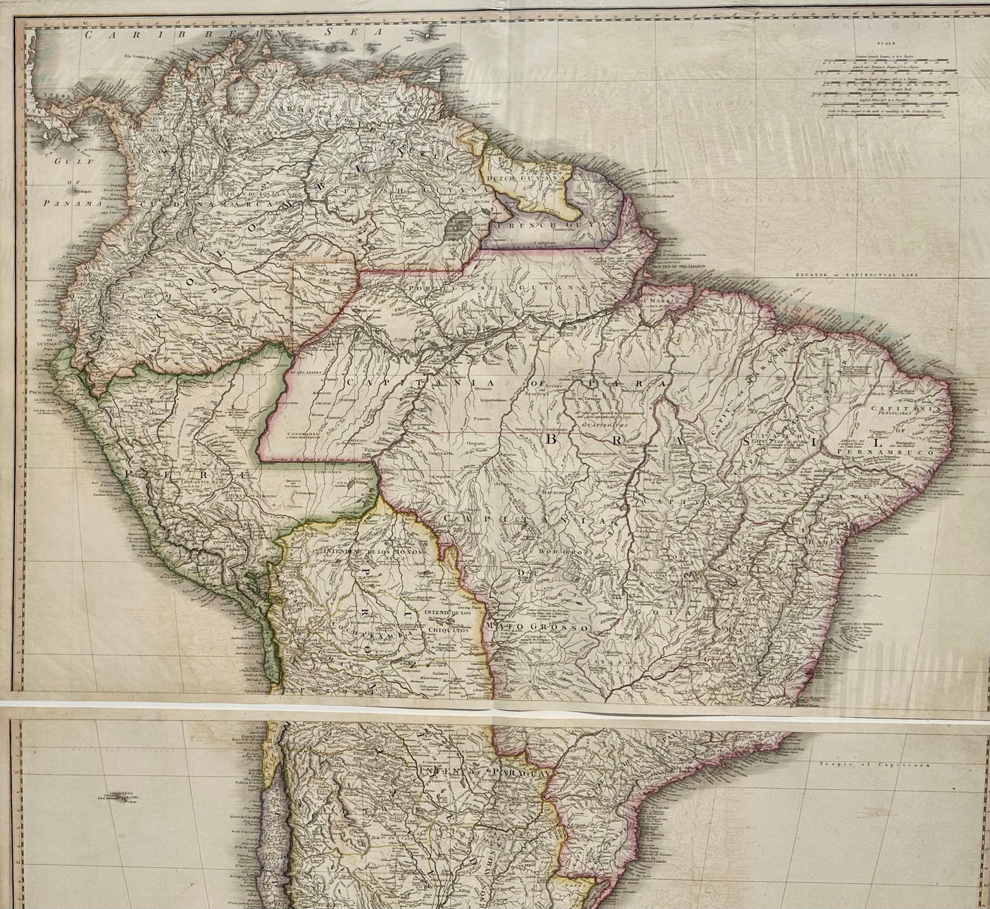 South America & Columbia by Faden 1823