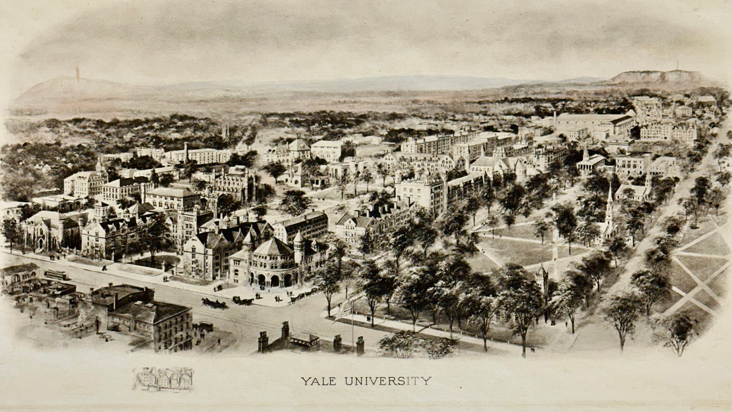 Yale Universtiy Engraving, After Richard Rummell, c.1913 — Original Print Wove Paper