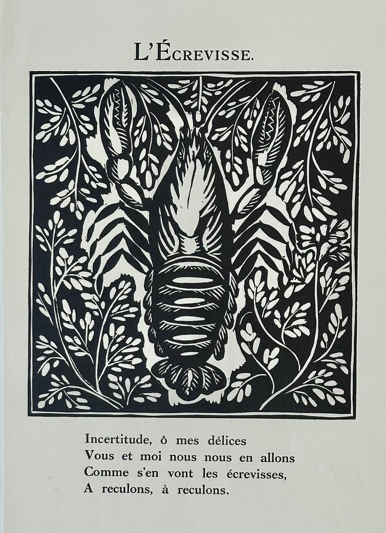 Crayfish Poem after Raoul Dufy, 1911