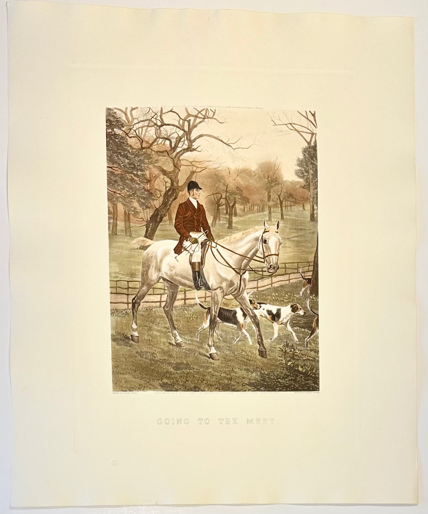 Going to the Meet, engraving by Wallace Hester, 1893