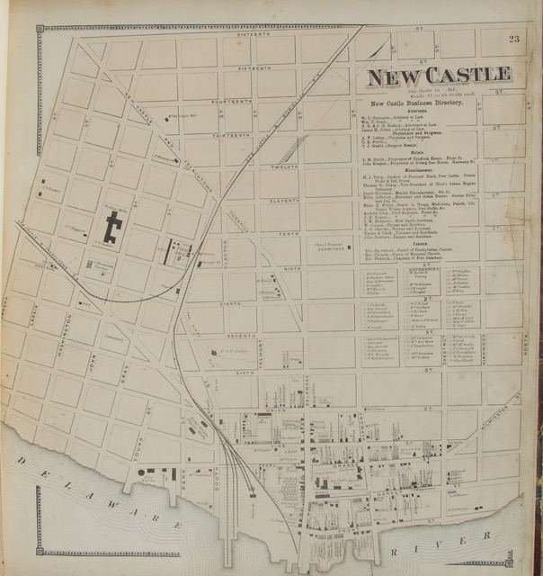 New Castle Street Map