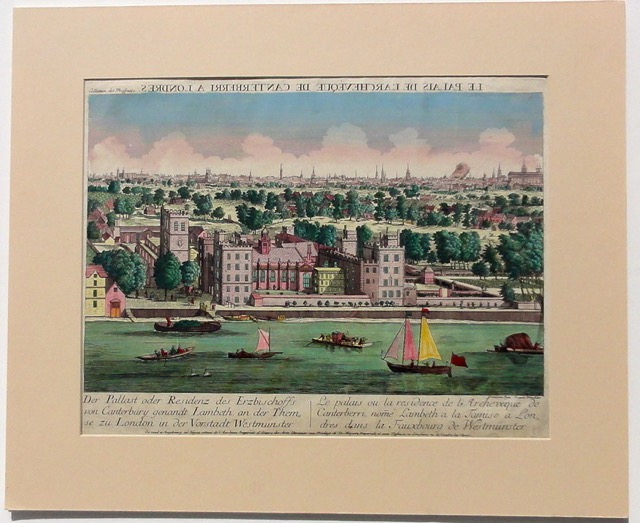 London, Vue d\'Optique, 1750