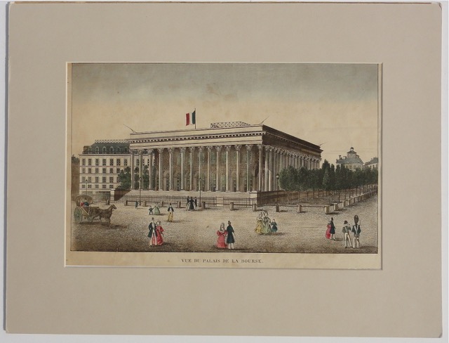 Paris Stock Exchange, La Bourse, 1825
