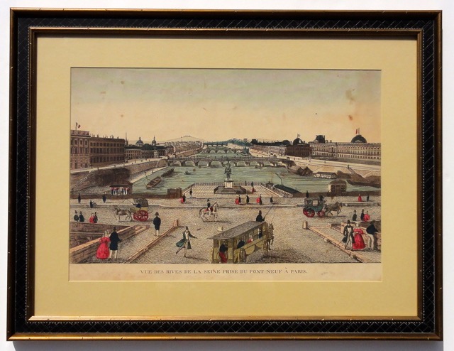 Paris on Seine & Pont Neuf, 1785