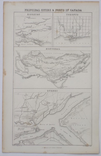 Cities & Ports of Canada, c. 1830