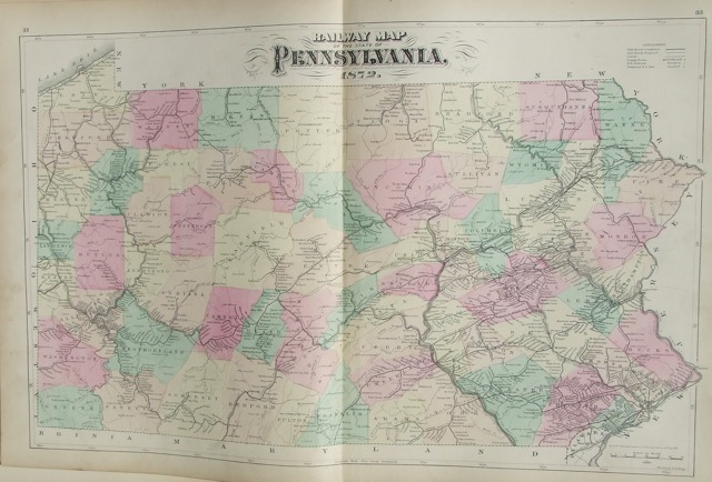 Railway Map of Pennsylvania