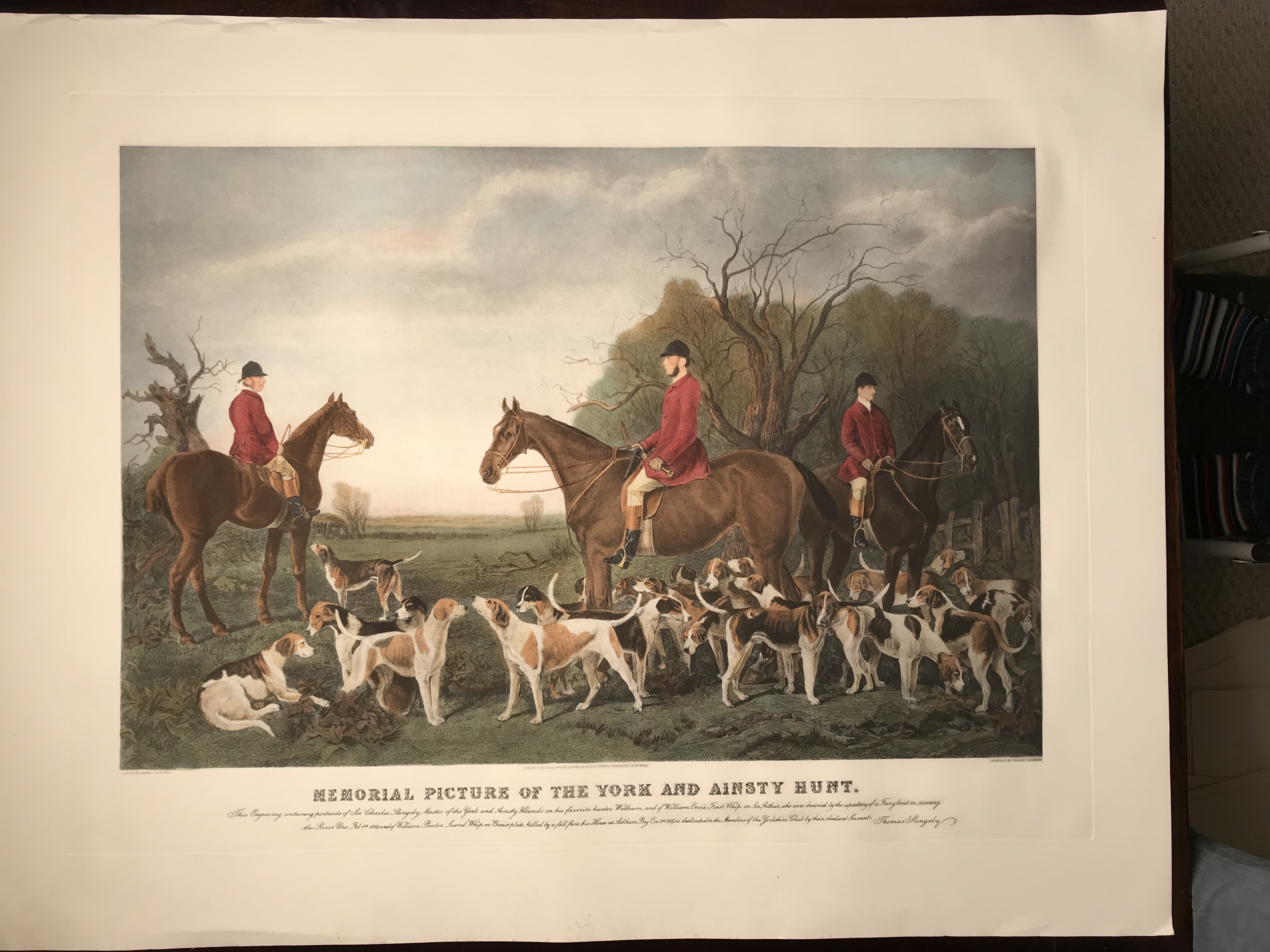 Memorial Picture of the York and Ainsty Hunt